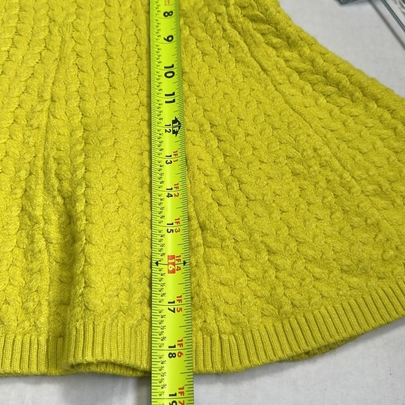 Anthropologie Maeve Women’s Size Small Yellow Knit Sweater Short Mini Skirt - Picture 6 of 7